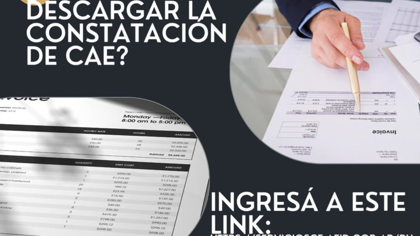 ¿Cómo descargar constatación de CAE?